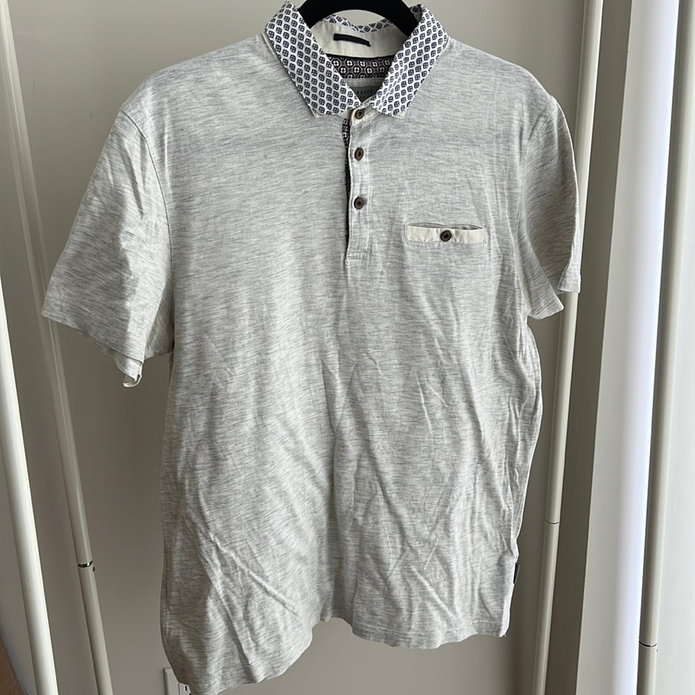 {Ted Baker} Button-Neck Polo
